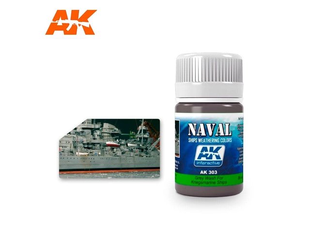 AK Interactive Wash Grey for Kriegsmarine Ships