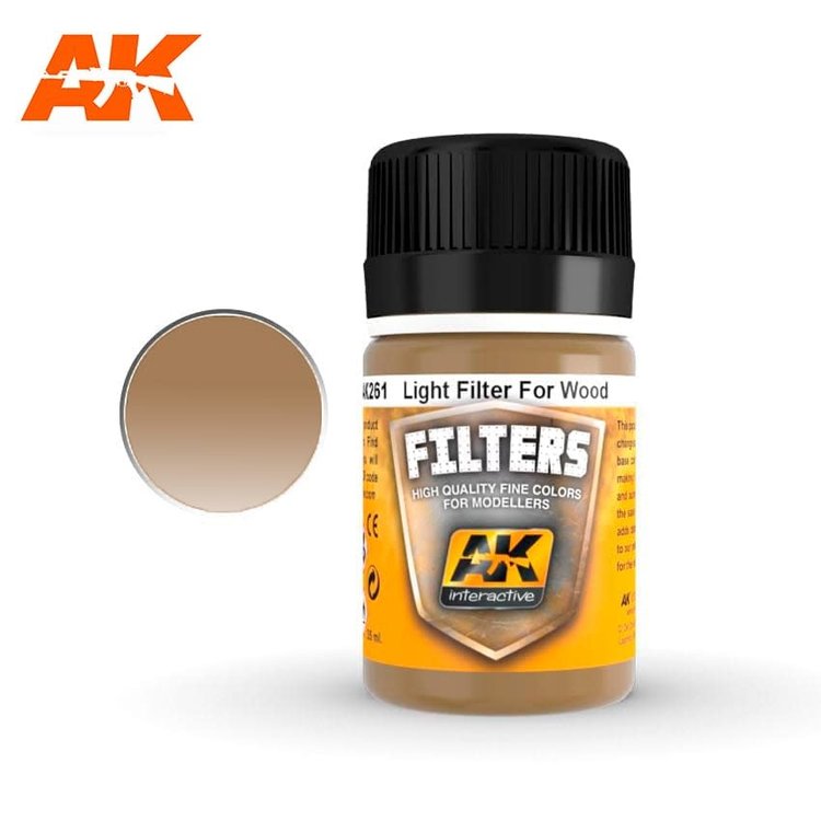 AK Interactive AK Interactive - Weathering Effects: Ocher for Sand / Light Filter for Wood