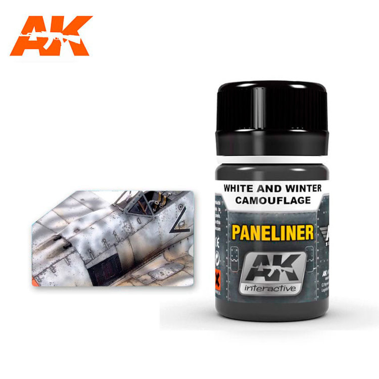 AK Interactive AK Interactive - Weathering Effects: Paneliner for White and Winter Camouflage