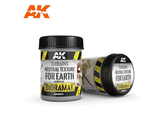 AK Interactive Terrains Neutral Texture for Earth 250ml (Base Product)