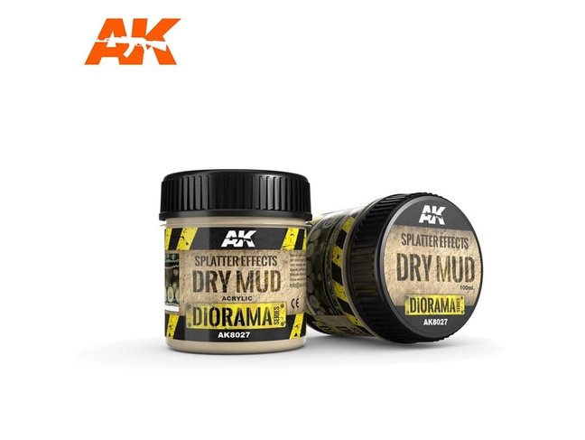 AK Interactive Splatter Effects Dry Mud 100ml