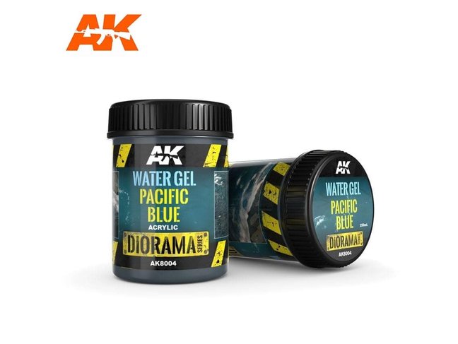 AK Interactive Water Gel Pacific Blue 250ml