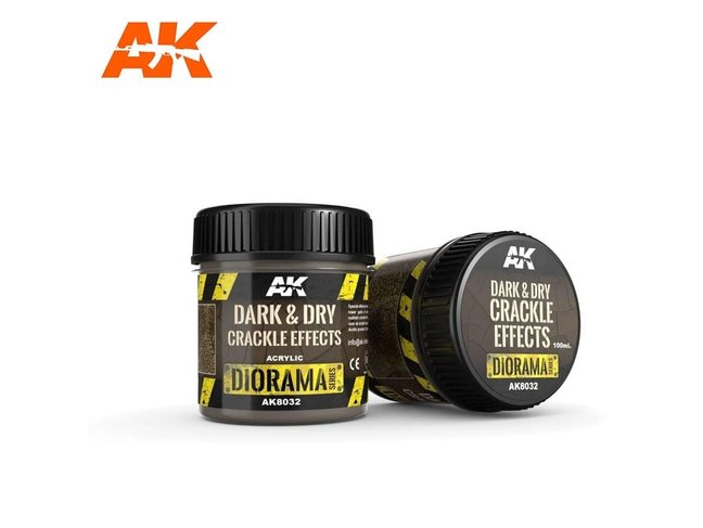 AK Interactive Dark and Dry Crackle Effects 100ml