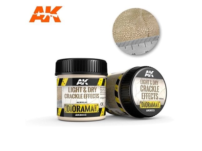 AK Interactive Light and Dry Crackle Effects 100ml