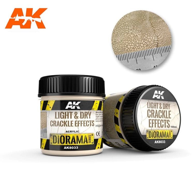 AK Interactive AK Interactive - Diorama: Light and Dry Crackle Effects 100ml