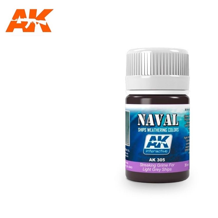 AK Interactive AK Interactive - Weathering Effects: Streaking Grime for Light Grey Ships