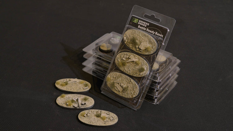Gamers Grass GamersGrass: Bases - Arid Steppe Oval 75mm Battle Ready