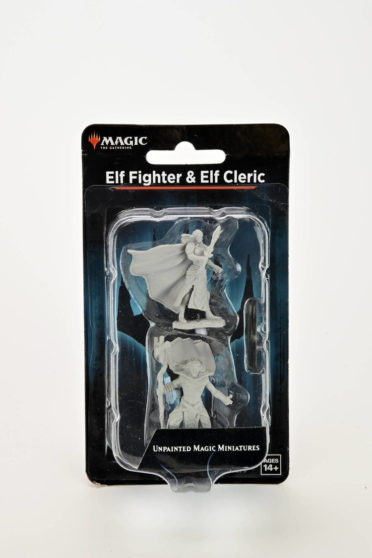 Wizkids Wizkids - Magic Miniatures: Elf Fighter & Elf Cleric