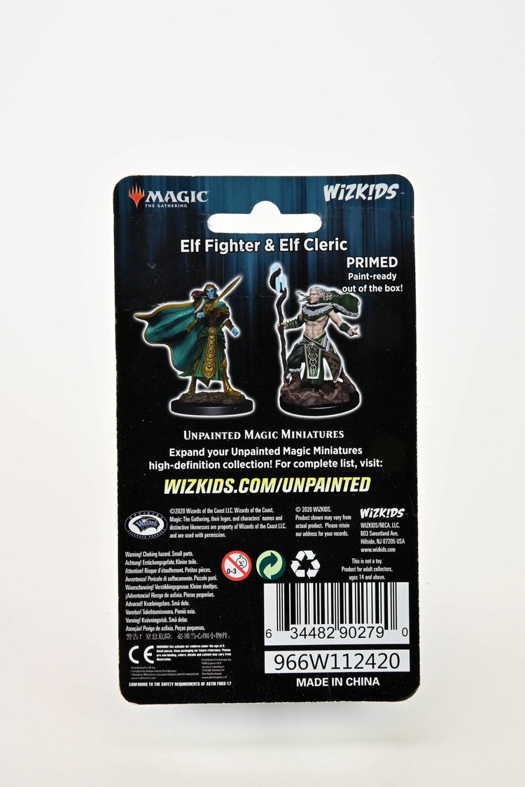 Wizkids Wizkids - Magic Miniatures: Elf Fighter & Elf Cleric