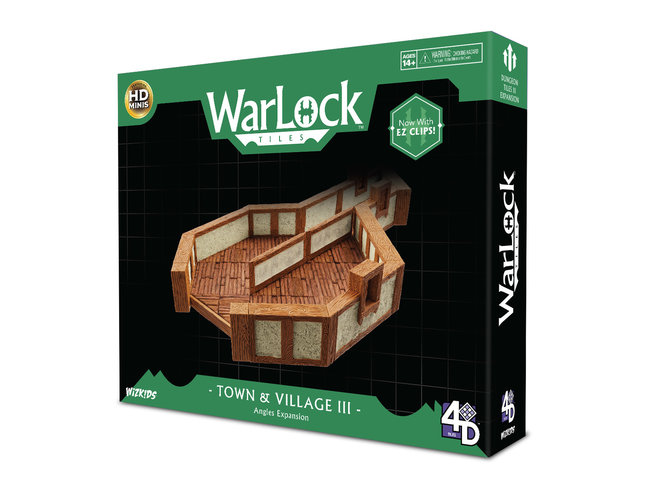 Wizkids WarLock Tiles - Town & Village 3 - Angles Expansion