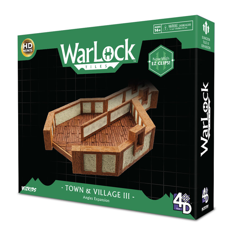 Wizkids Wizkids: WarLock Tiles - Town & Village 3 - Angles Expansion