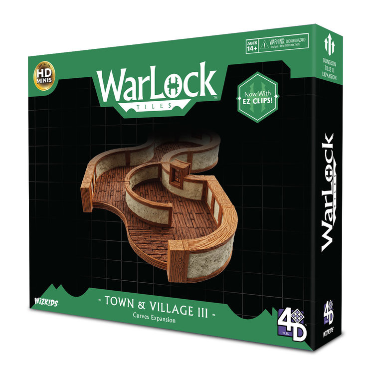 Wizkids Wizkids: WarLock Tiles - Town & Village 3 - Curves Expansion