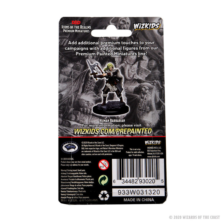 Wizkids Wizkids - Icons of the Realms: Human Barbarian