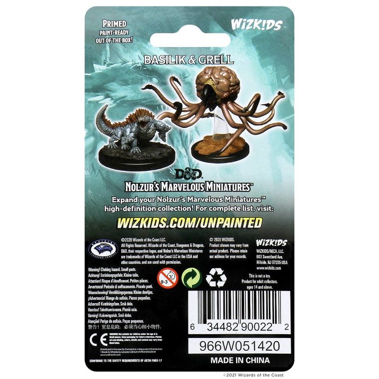 Wizkids Wizkids - Nolzur's Marvelous Miniatures: Basilisk & Grell