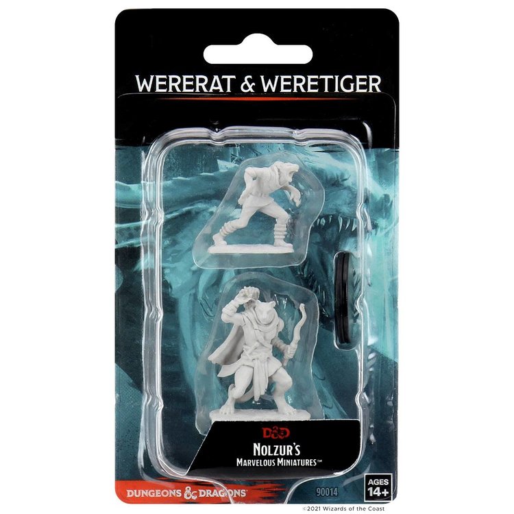 Wizkids Wizkids - Nolzur's Marvelous Miniatures: Wererat & Weretiger