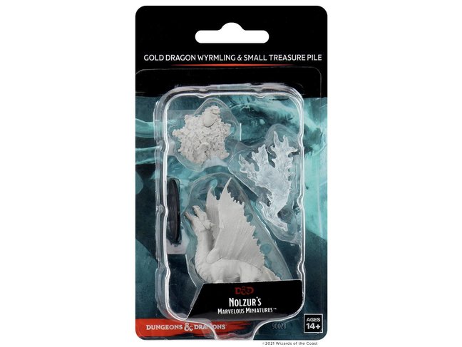 Wizkids Gold Dragon Wyrmling & Small Treasure Pile