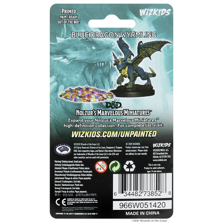 Wizkids Wizkids - Nolzur's Marvelous Miniatures: Blue Dragon Wyrmling