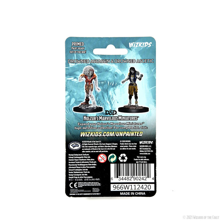 Wizkids Wizkids - Nolzur's Marvelous Miniatures: Drowned Assassin & Drowned Ascetic
