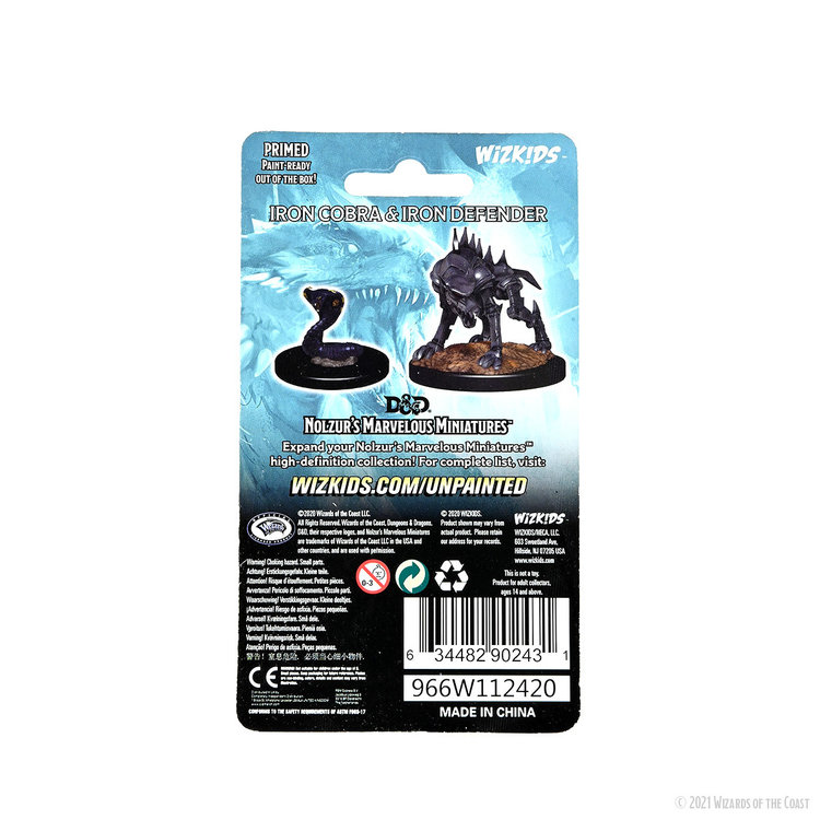 Wizkids Wizkids - Nolzur's Marvelous Miniatures: Iron Cobra & Iron Defender