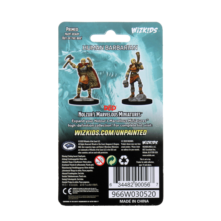 Wizkids Wizkids - Nolzur's Marvelous Miniatures: Human Barbarian