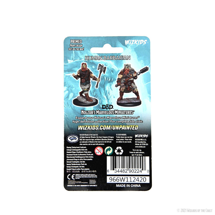 Wizkids Wizkids - Nolzur's Marvelous Miniatures: Human Barbarian