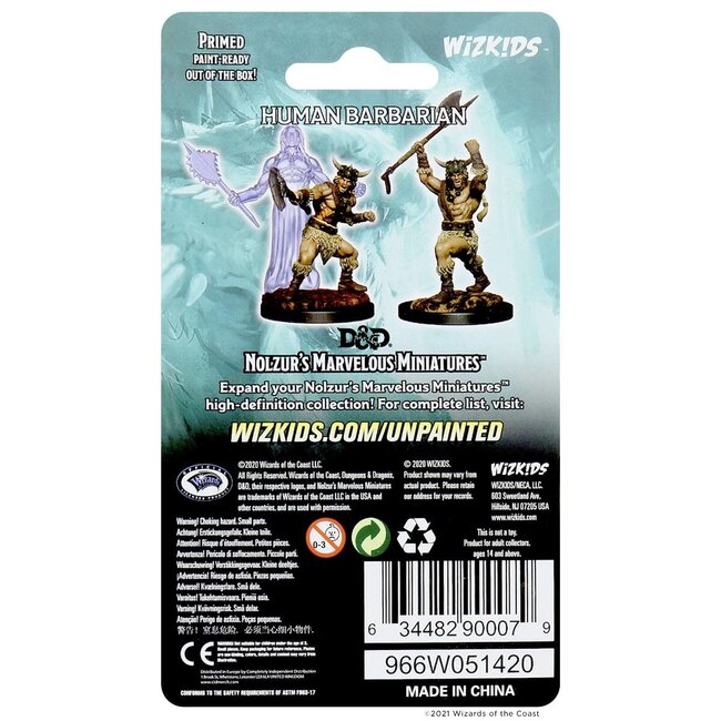 Wizkids Wizkids - Nolzur's Marvelous Miniatures: Human Barbarian