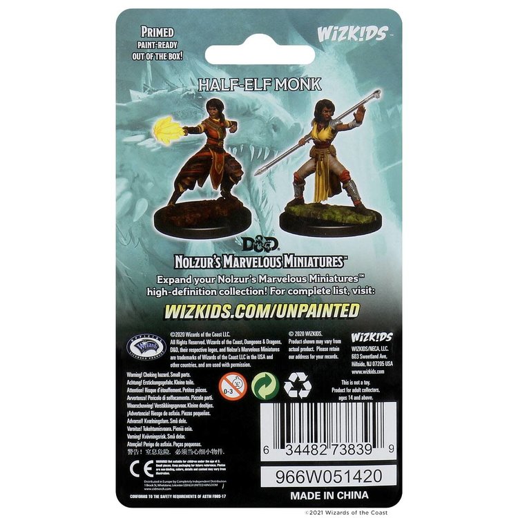 Wizkids Wizkids - Nolzur's Marvelous Miniatures: Half-Elf Monk