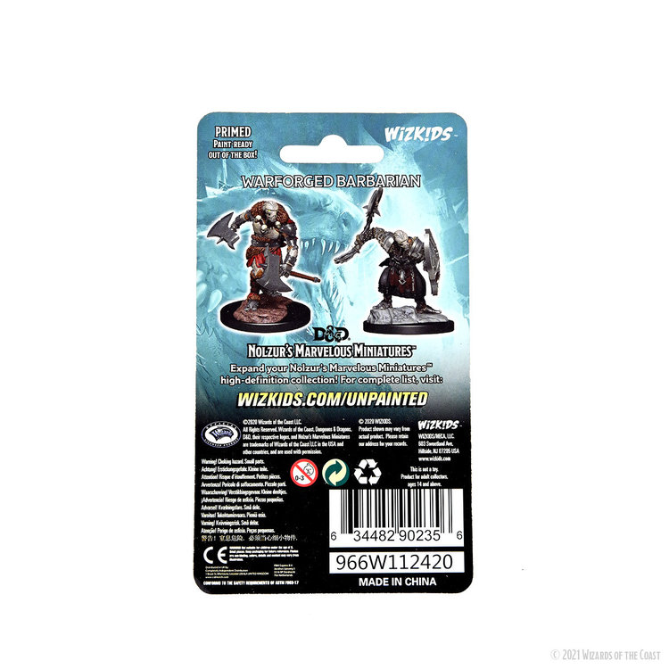 Wizkids Wizkids - Nolzur's Marvelous Miniatures: Warforged Barbarian