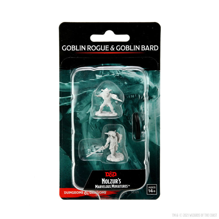 Wizkids Wizkids - Nolzur's Marvelous Miniatures: Goblin Rogue & Goblin Bard