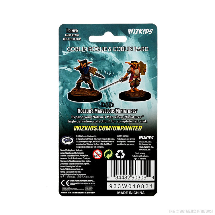 Wizkids Wizkids - Nolzur's Marvelous Miniatures: Goblin Rogue & Goblin Bard