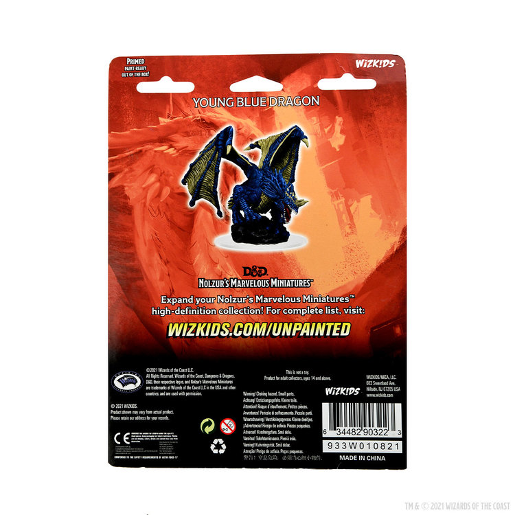 Wizkids Wizkids - Nolzur's Marvelous Miniatures: Young Blue Dragon