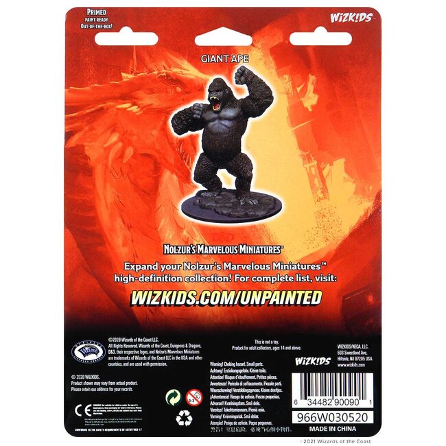 Wizkids Wizkids - Nolzur's Marvelous Miniatures: Giant Ape
