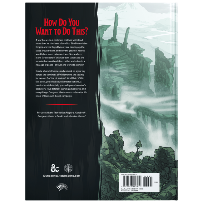 Wizards of the Coast Wizards of the Coast - Dungeons & Dragons: Explorers Guide to Wildemount