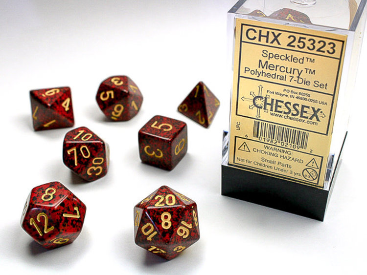 Chessex Chessex: Mercury - Speckled Polyhedral 7-Die Set