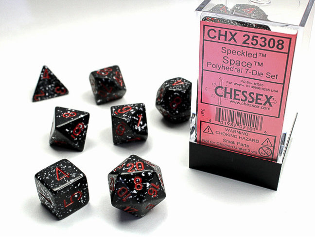 Chessex Space - Speckled Polyhedral 7-Die Set