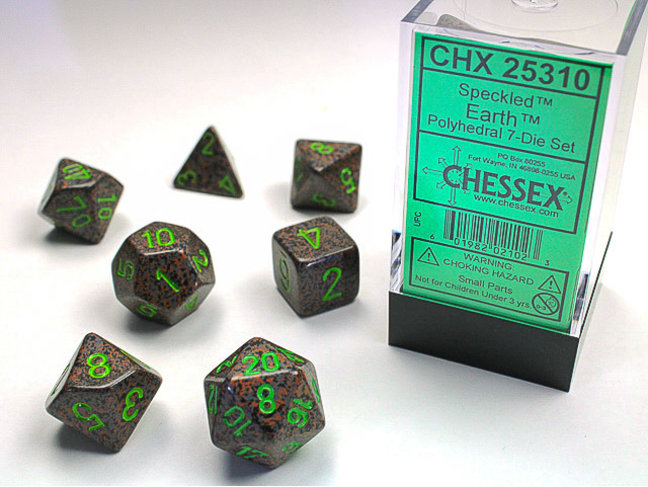 Chessex Earth - Speckled Polyhedral 7-Die Set