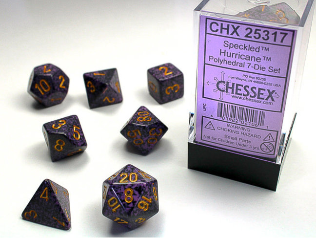 Chessex Hurricane - Speckled Polyhedral 7-Die Set
