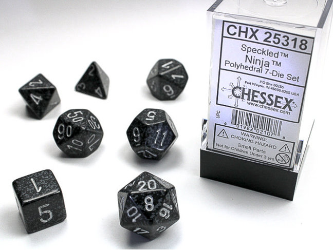 Chessex Ninja - Speckled Polyhedral 7-Die Set