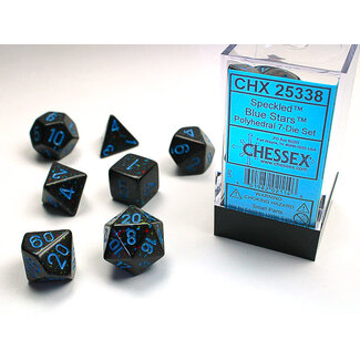 Chessex Blue Stars - Speckled Polyhedral 7-Die Set