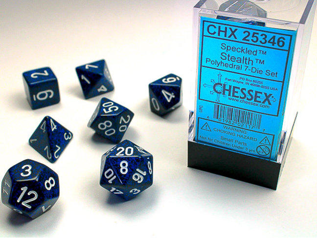 Chessex Stealth - Speckled Polyhedral 7-Die Set
