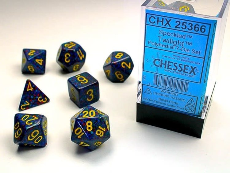Chessex Chessex: Twilight - Speckled Polyhedral 7-Die Set