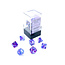 Chessex Chessex: Nocturnal/blue - Nebula Polyhedral 7-Die Set Mini