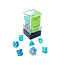 Chessex Chessex: Waterlily/white - Festive Polyhedral 7-Die Set Mini