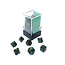 Chessex Chessex: Jade/gold - Scarab Polyhedral 7-Die Set Mini