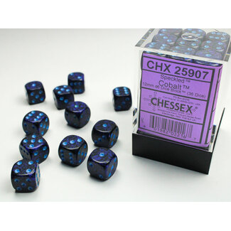 Chessex Cobalt - 36 Speckled 12mm D6 Dice Block