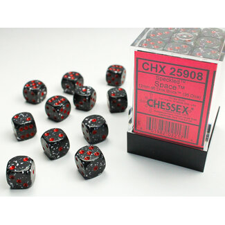Chessex Space - 36 Speckled 12mm D6 Dice Block