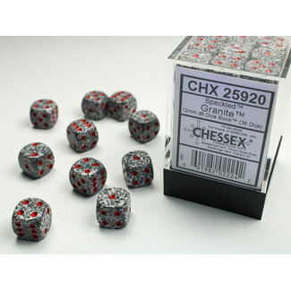 Chessex Granite - 36 Speckled 12mm D6 Dice Block