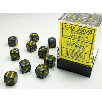 Chessex Urban Camo - 36 Speckled 12mm D6 Dice Block