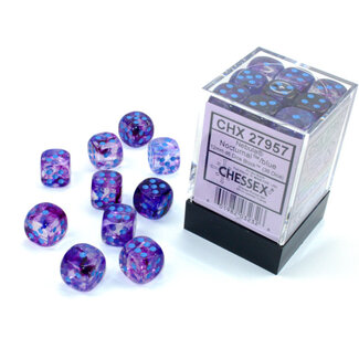 Chessex Nocturnal/blue - 36 Nebula 12mm D6 Dice Block