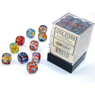 Chessex Primary/blue - 36 Nebula 12mm D6 Dice Block